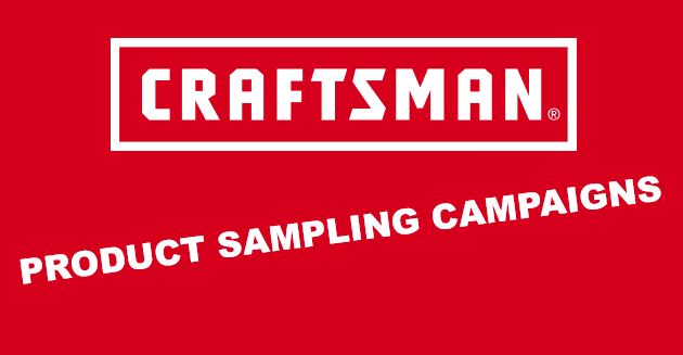 free craftsman product sampling campaigns