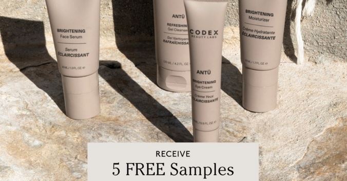free codex skincare samples