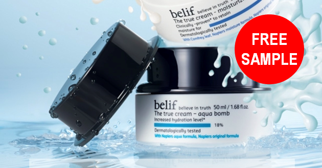 free belif skincare cream sample