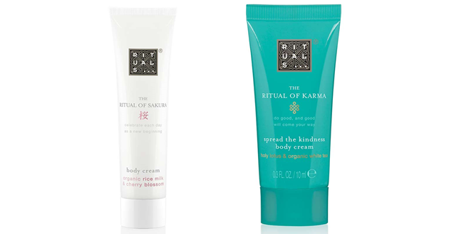 free rituals body cream tube
