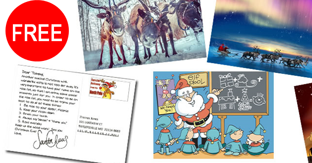 free santa card