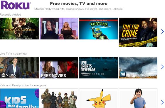 roku free movies