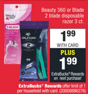 free beauty360 razors