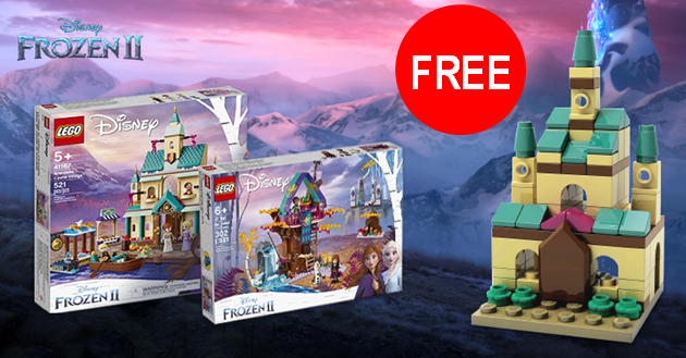 free frozen castle lego