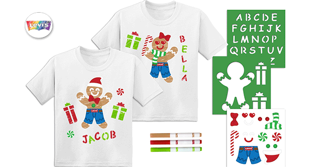 free levis holiday tshirt