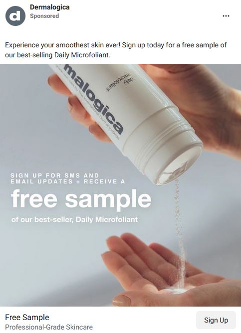 free dermalogica microfoliant sample