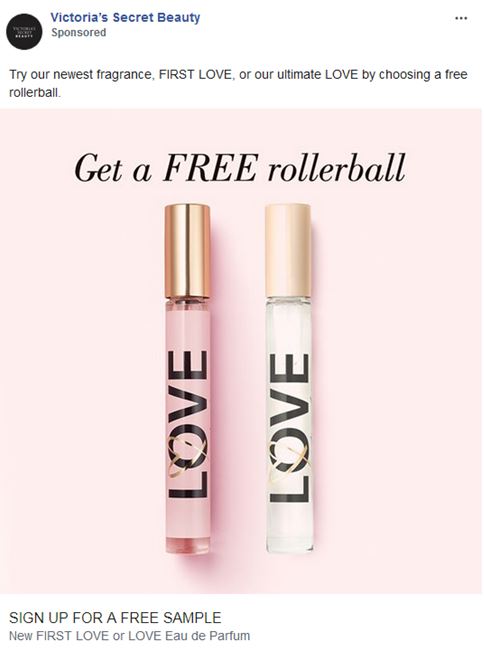 free victoria secreat perfume rollerball sample