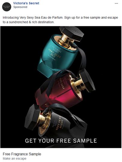 free victoria secret fragrance sample