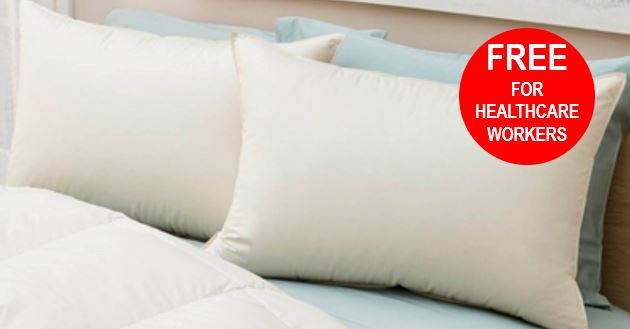free mattressfirm pillow for healthcare workers