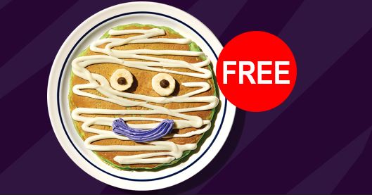 free ihop mummy pancake