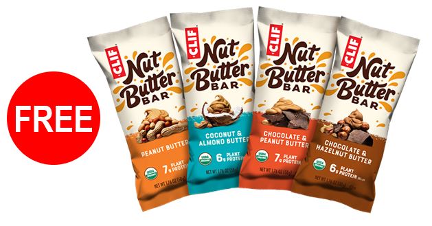 free clif nut butter bar
