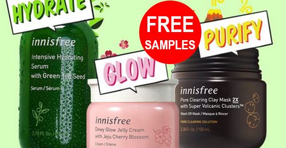 FREE Innisfree Skincare Samples