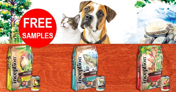 FREE Inception Pet Foods Cat & Dog Food Samples