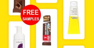 Free cosmetic product samples