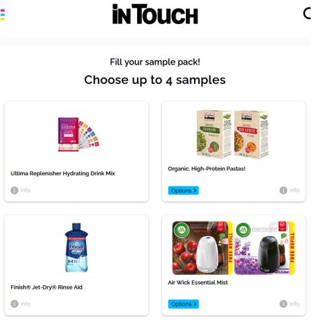 in touch weekly sampler free samples