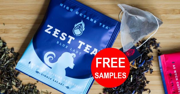 free zest tea samples