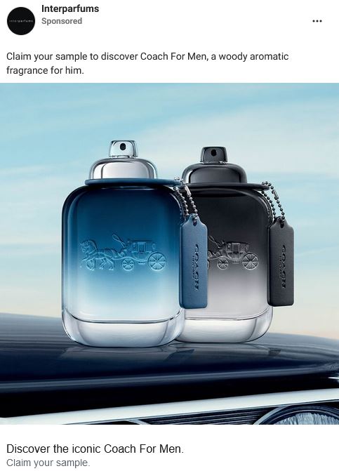 free coach for men sample