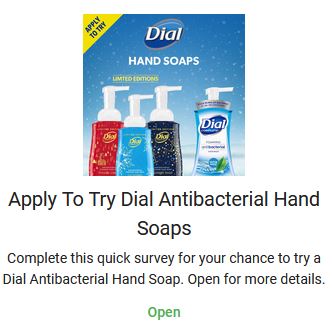 free dial antibacterial soap