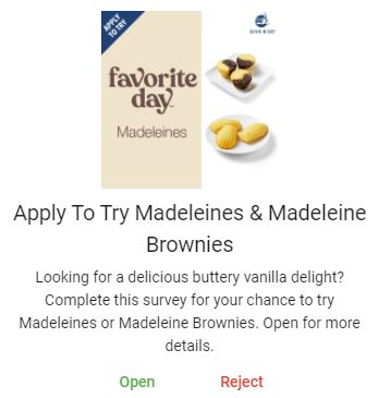 free madeleines