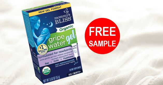free mommys bliss gripe water gel sample