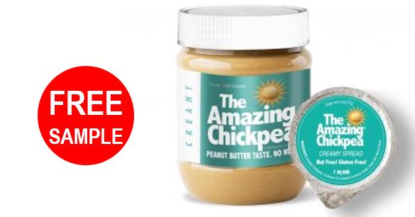 free the amazing chickpea spread sample