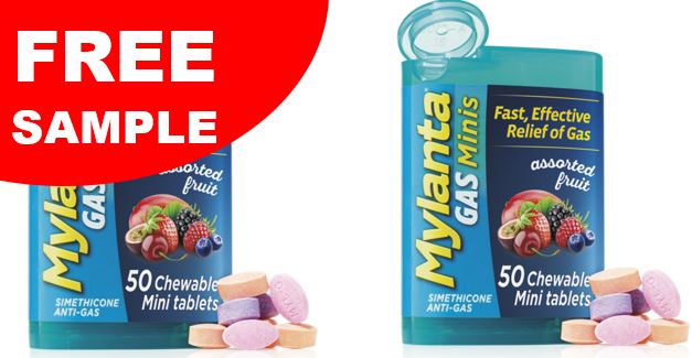 free mylanta minis gas sample
