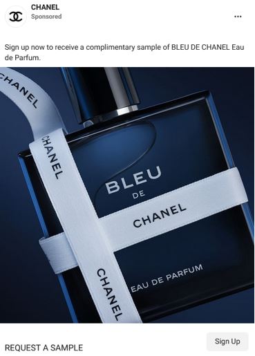 FREE Bleu de Chanel Fragrance Sample