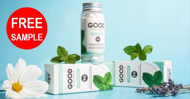 free good organics toothpaste tablet