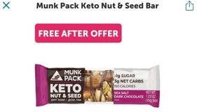 free munk pack bar ibotta
