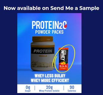 free protein2o sample