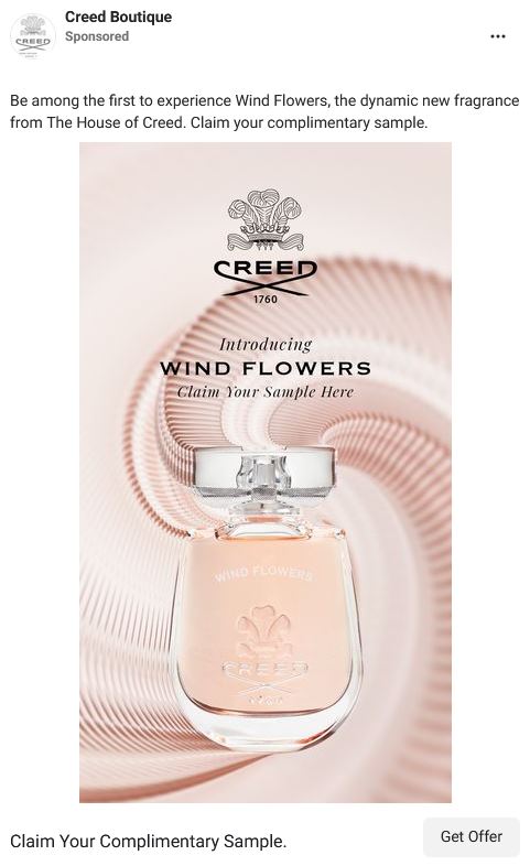 free creed boutique wind flowers sample