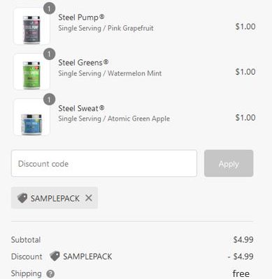 free steel fit samples