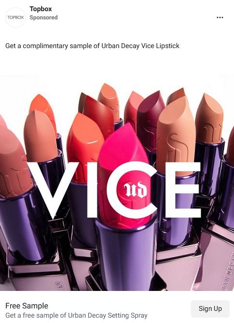 urban decay vice lipstick sample