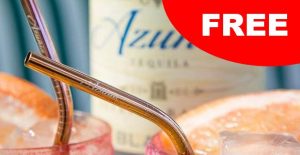 free azunia stainless steel straw