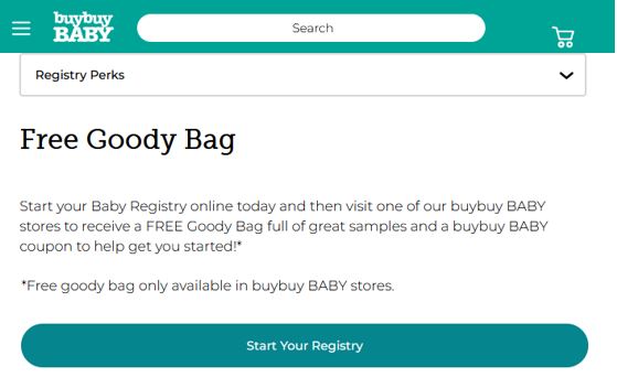 free buybuy baby registry bag