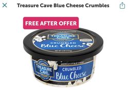 free treasure cave cheese crumbles