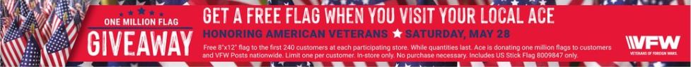 free american flag ace hardware