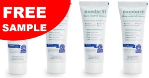 free exederm flare control cream sample