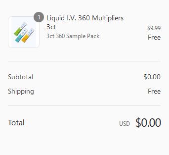 free liquid iv sample pack