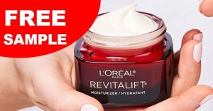 free loreal revitalift moisturizer sample