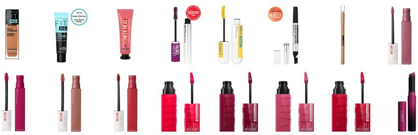 free full size maybelline products