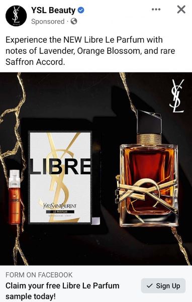 free ysl libre parfum sample