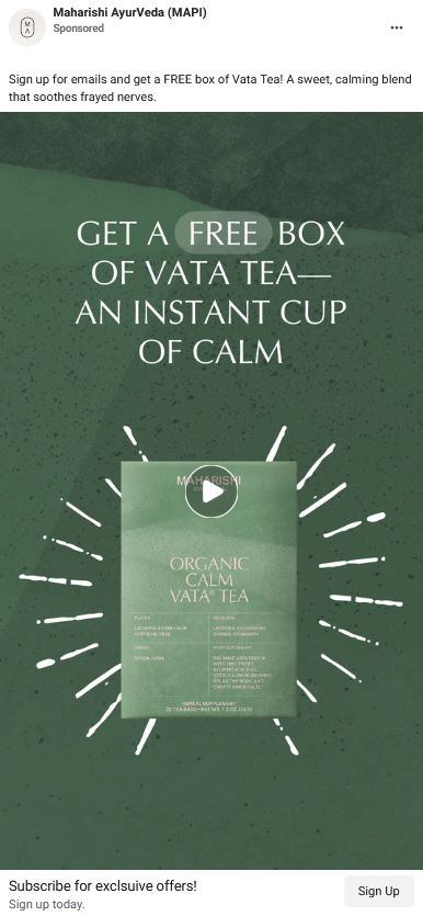 free vata tea