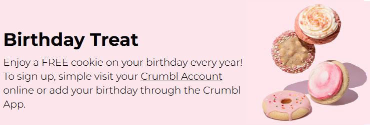 free crumbl birthday