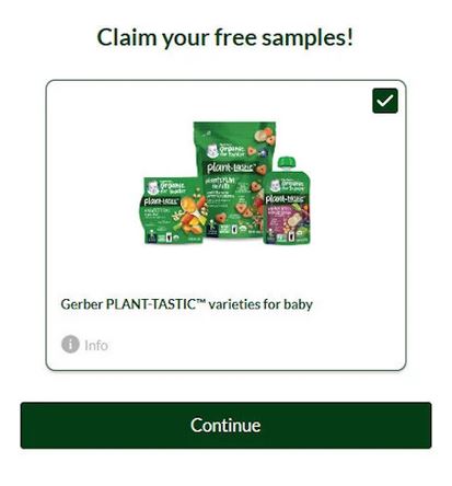 free gerber plant tastic box