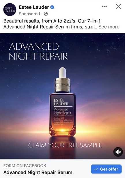 free sample estee lauder advanced night repair serum