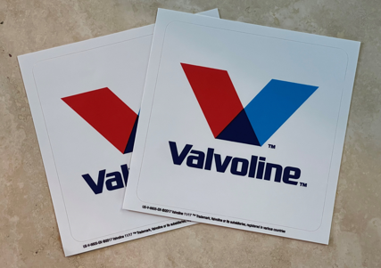 free valvoline stickers