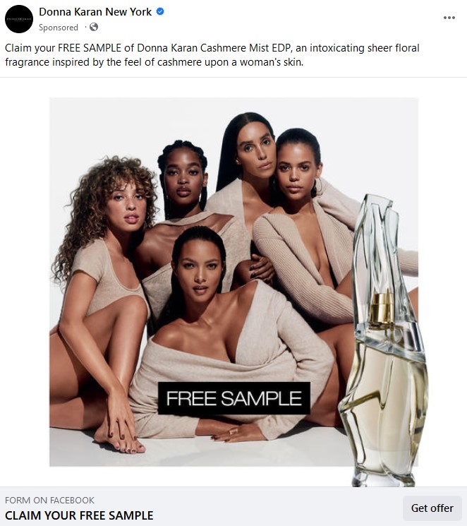 sample free donna karan cashmere