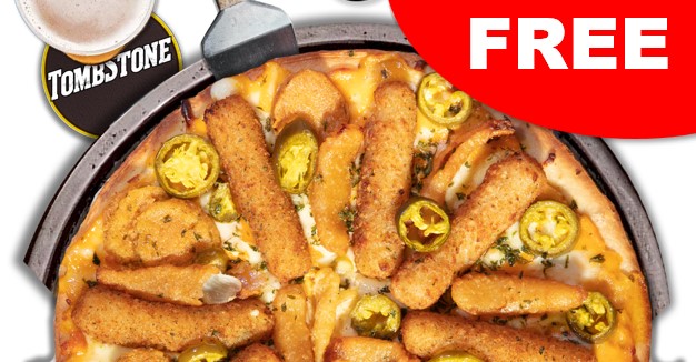 free tombstone bar snack pizza