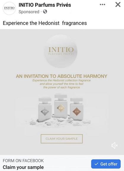 free initio parfums prives sample